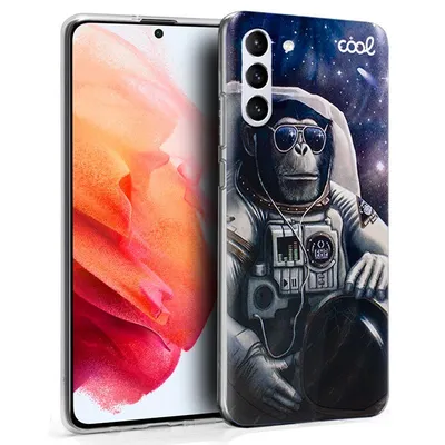 Coole Astronautenzeichnung Silikonhülle für Samsung Galaxy S21