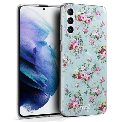 Coole Silikonhülle mit Blumenzeichnungen für Samsung Galaxy S21 Plus