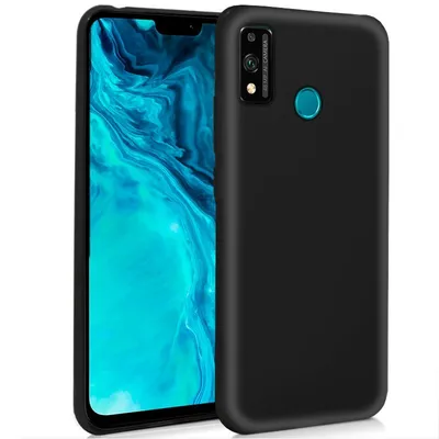 Coole schwarze Silikonhülle für Huawei Honor 9X Lite