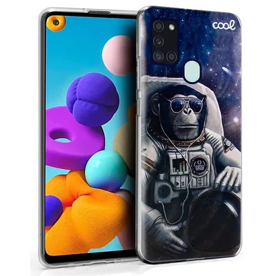 Coole Astronauten-Zeichnungshülle für Samsung Galaxy A21s