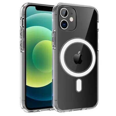 Coole transparente magnetische Hülle für iPhone 12/12 Pro