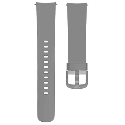 Cooles universelles Gummiarmband für Smartwatch 20 mm Grau