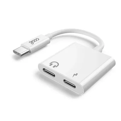 Cooler Dual USB Type-C Kopfhöreradapter+Ladegerät