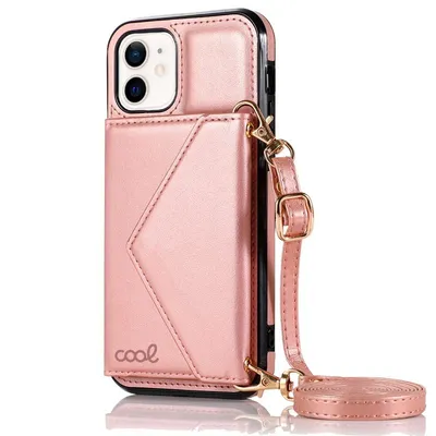 Coole rosa Brieftaschen-Hängehülle für iPhone 12 Mini