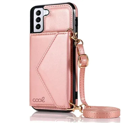 Coole rosa Brieftaschen-Hängehülle für Samsung Galaxy S21 Plus