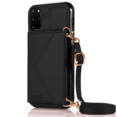 Coole schwarze Brieftaschen-Hängehülle für Samsung Galaxy S20 Plus
