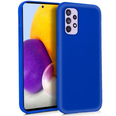 Coole blaue Silikonhülle für Samsung Galaxy A72