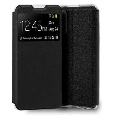 Coole schlichte schwarze Flip-Cover-Hülle für Samsung Galaxy A72