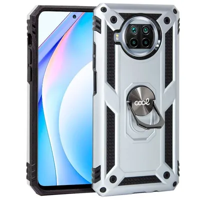 Cooles Silberring-Hartschalenetui für Xiaomi Mi 10T Lite