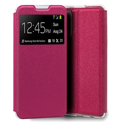 Coole rosafarbene Flip-Cover-Hülle für Samsung A525 Galaxy A52 / A52 5G / A52s 5G