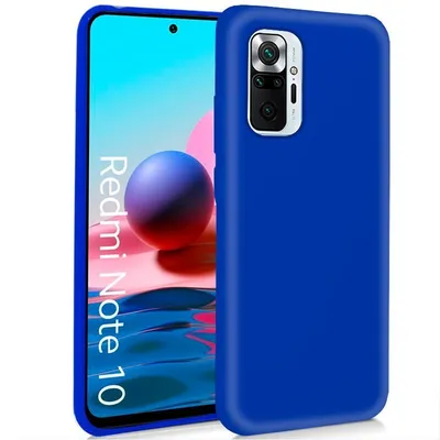 Coole blaue Silikonhülle für Xiaomi Redmi Note 10/Note 10s