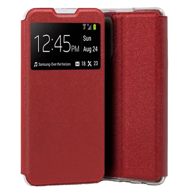 Coole, schlichte rote Flip-Cover-Hülle für Samsung A525 Galaxy A52 / A52 5G / A52s 5G