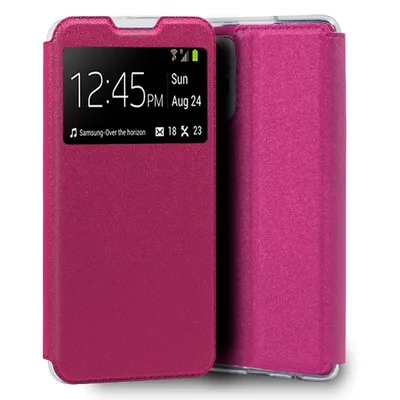 Coole schlichte rosa Flip-Cover-Hülle für Xiaomi Redmi Note 10 Pro