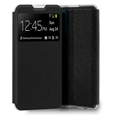 Coole schlichte schwarze Flip-Cover-Hülle für Oppo Find X3 Lite