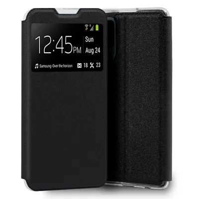 Coole schlichte schwarze Flip-Cover-Hülle für Realme 8/8 Pro