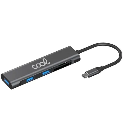 Cool Hub Typ-C 5 Anschlüsse 3x USB 3.0/SD/Micro SD