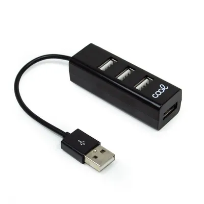 Cooler USB-Hub zu 4x USB Schwarz