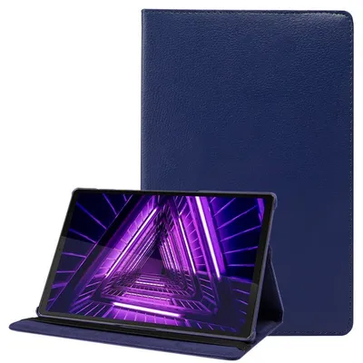Coole blaue glatte Kunstlederhülle für Lenovo Tab M10 Plus / FHD Plus 2. GEN 10,3 Zoll