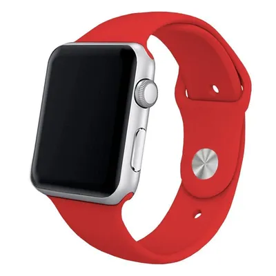 Cooles rotes Kautschukarmband für Apple Watch Watch 38/40 mm Serie 1/2/3/4/5/6/SE