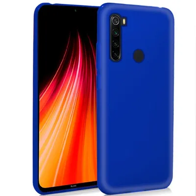 Coole blaue Silikonhülle für Xiaomi Redmi Note 8/Note 8 (2021)