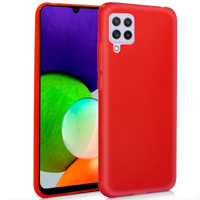 Coole rote Silikonhülle für Samsung Galaxy A22 4G