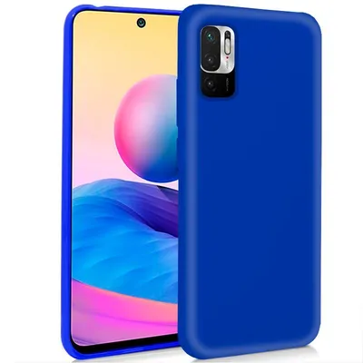 Coole blaue Silikonhülle für Xiaomi Redmi Note 10 5G / Pocophone M3 Pro 5G