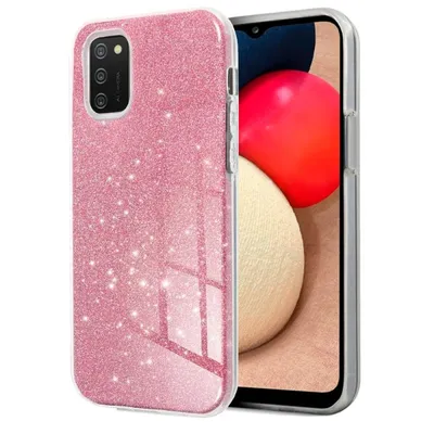 Coole rosa Glitzerhülle für Samsung A025F Galaxy A02s