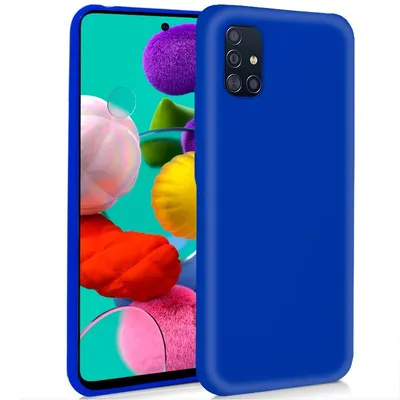 Coole blaue Silikonhülle für Samsung Galaxy A51