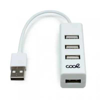 Cooler USB-Hub auf 4x USB Weiß