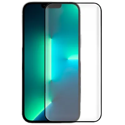 Cooler, schwarzer 3D-Displayschutz aus gehärtetem Glas für iPhone 13/13 Pro/16e/17e