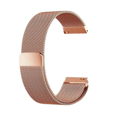Cooles Universalarmband 22 mm Metall Roségold Amazfit GTR / Stratos / Huawei / Samsung / COOL Bristol / Sunset