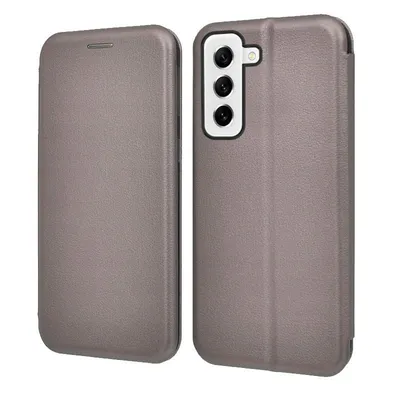 Cooles Flip Cover Case Elegance Silber für Samsung Galaxy S21 FE G990B