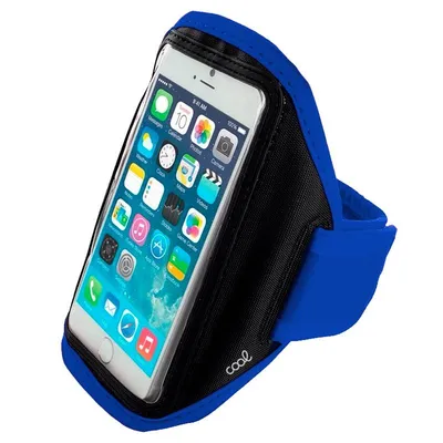 Coole Universal-Neopren-Sporttasche in Blau für Smartphones von 5,5 bis 6 Zoll