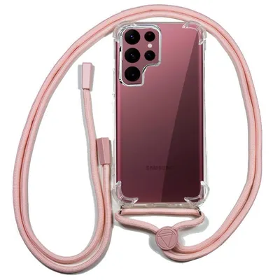 Coole rosa Lanyard-Hülle für Samsung Galaxy S22 Ultra S908