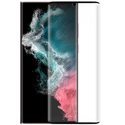 Cooler, gebogener Displayschutz aus gehärtetem Glas für Samsung Galaxy S22 Ultra S908