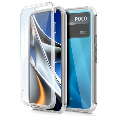 Coole 3D-transparente Vorder-/Rückseite aus Silikon für Xiaomi Poco X4 Pro 5G