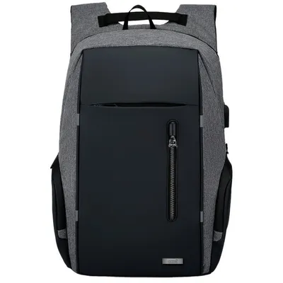 Cool Report Laptop-Rucksack bis 16" Schwarz/Grau
