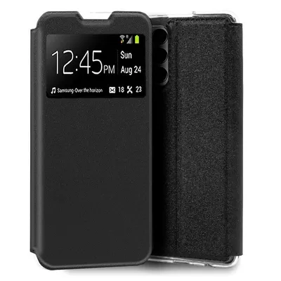 Coole glatte schwarze Flip-Cover-Hülle für Samsung Galaxy M13 M135
