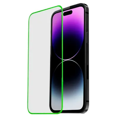 Cooler Neon-Displayschutz aus gehärtetem Glas für iPhone 13 Pro Max / 14 Plus