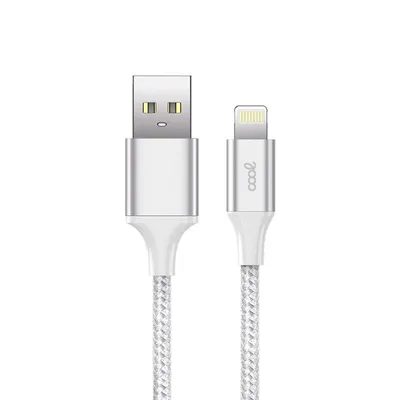 Cooles Nylon-Lightning-Kabel 1,2 m weiß