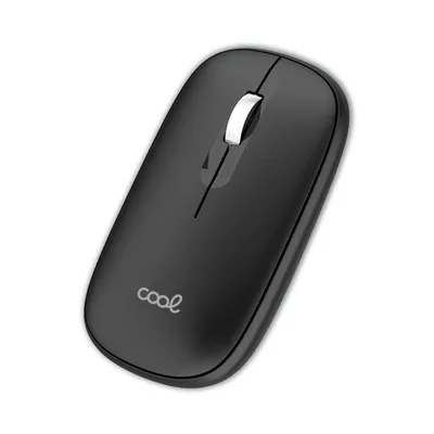 Cool Slim Wireless Mouse 2 in 1 (Bluetooth + USB-Adapter) Schwarz