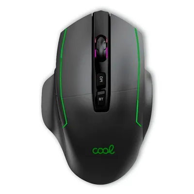 Cool Lagoon Kabellose Maus + Bluetooth 2 in 1 Gaming LED RGB Schwarz