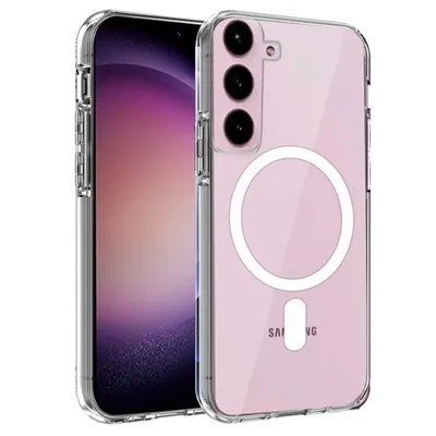Coole transparente magnetische Hülle für Samsung S916 Galaxy S23 Plus