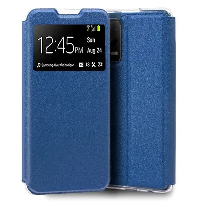Coole, schlichte, blaue Flip-Cover-Hülle für Xiaomi Redmi Note 12 5G/Poco X5 5G