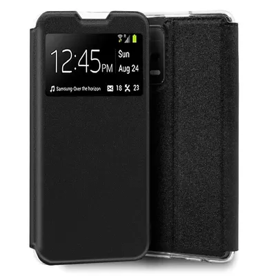 Coole schlichte schwarze Flip-Cover-Hülle für Xiaomi Redmi Note 12 5G/Poco X5 5G