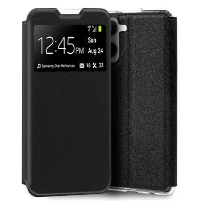Coole schlichte schwarze Flip-Cover-Hülle für Realme 10