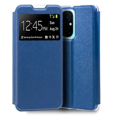 Coole schlichte blaue Flip-Cover-Hülle für Xiaomi Redmi 12C