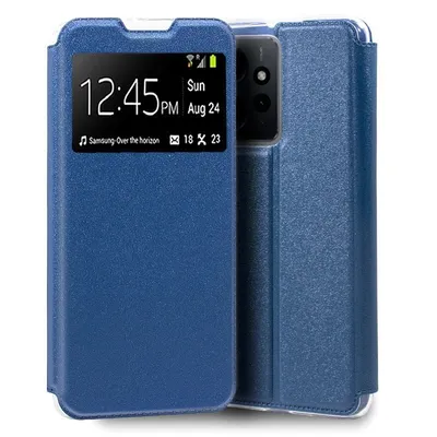 Coole schlichte blaue Flip-Cover-Hülle für Xiaomi Redmi Note 12