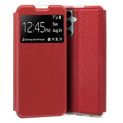 Coole, schlichte rote Flip-Cover-Hülle für Samsung A346 Galaxy A34 5G