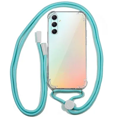 Coole hellblaue Kordelhülle für Samsung Galaxy A34 5G
